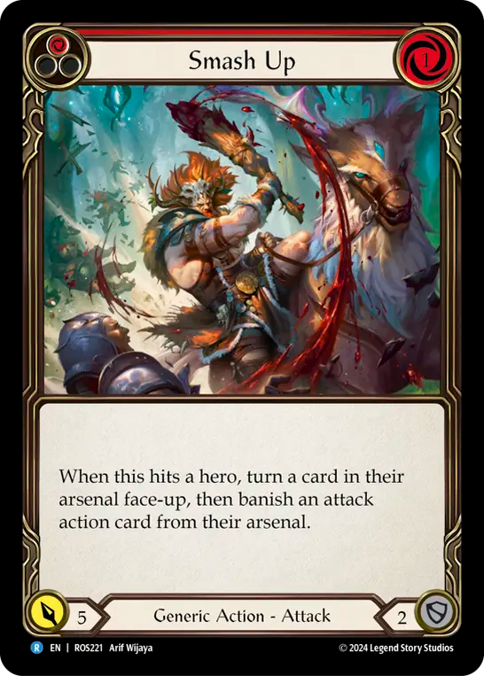 (ROS221) Flesh & Blood TCG Rosetta Single: Smash Up (Rainbow Foil) Rare