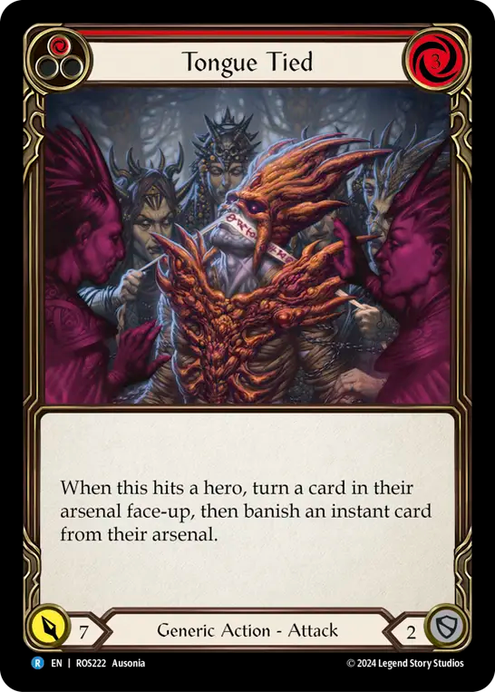 (ROS222) Flesh & Blood TCG Rosetta Single: Tongue Tied (Regular) Rare
