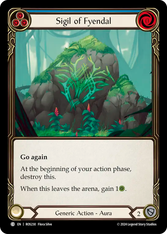 (ROS230) Flesh & Blood TCG Rosetta Single: Sigil of Fyendal (Regular) Common