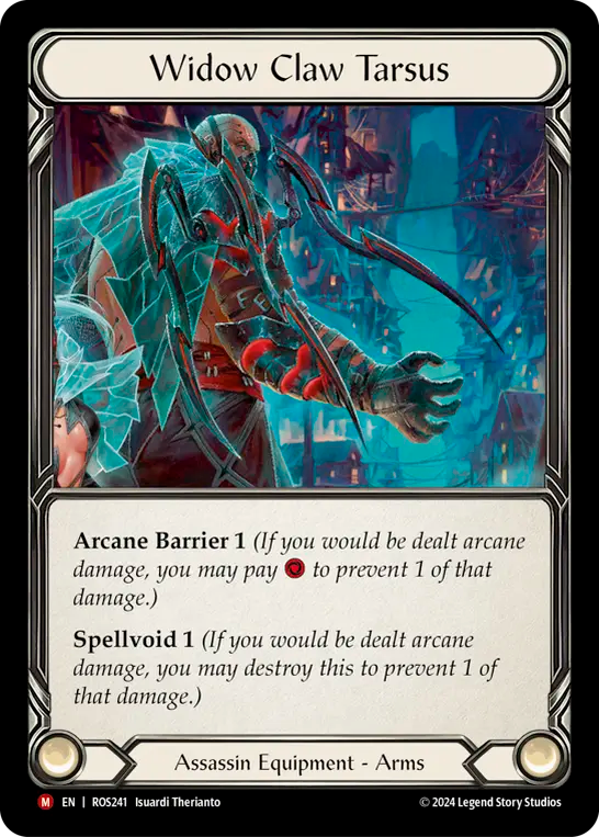 (ROS241) Flesh & Blood TCG Rosetta Single: Widow Claw Tarsus (Cold Foil) Majestic