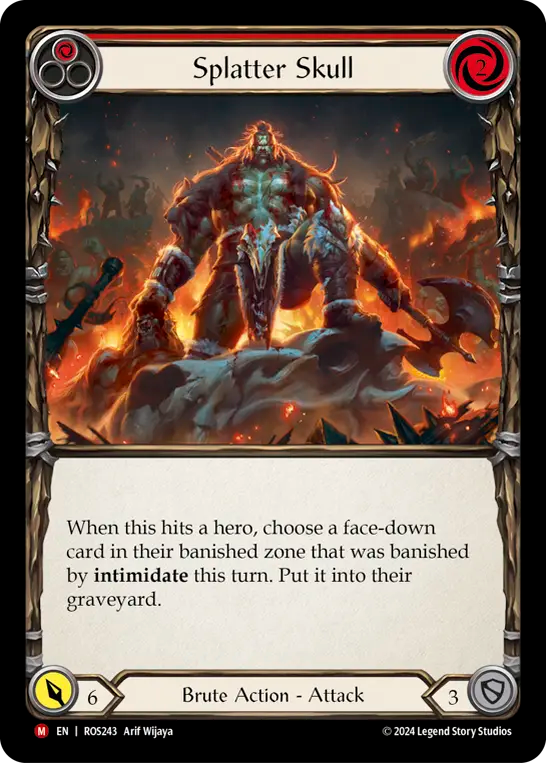 (ROS243) Flesh & Blood TCG Rosetta Single: Splatter Skull (Rainbow Foil) Majestic