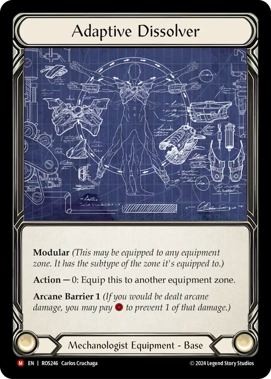(ROS246) Flesh & Blood TCG Rosetta Single: Adaptive Dissolver (Cold Foil) Majestic