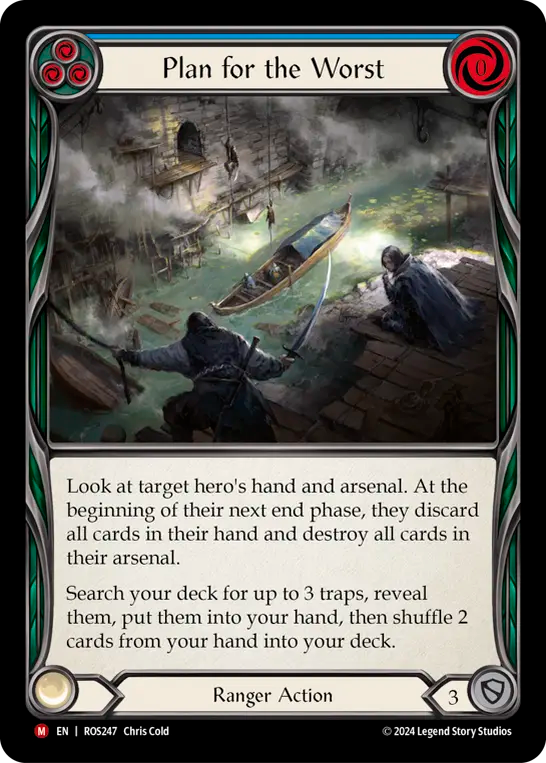 (ROS247) Flesh & Blood TCG Rosetta Single: Plan for the Worst (Rainbow Foil) Majestic