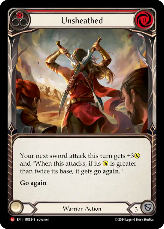 (ROS248) Flesh & Blood TCG Rosetta Single: Unsheathed (Rainbow Foil) Majestic
