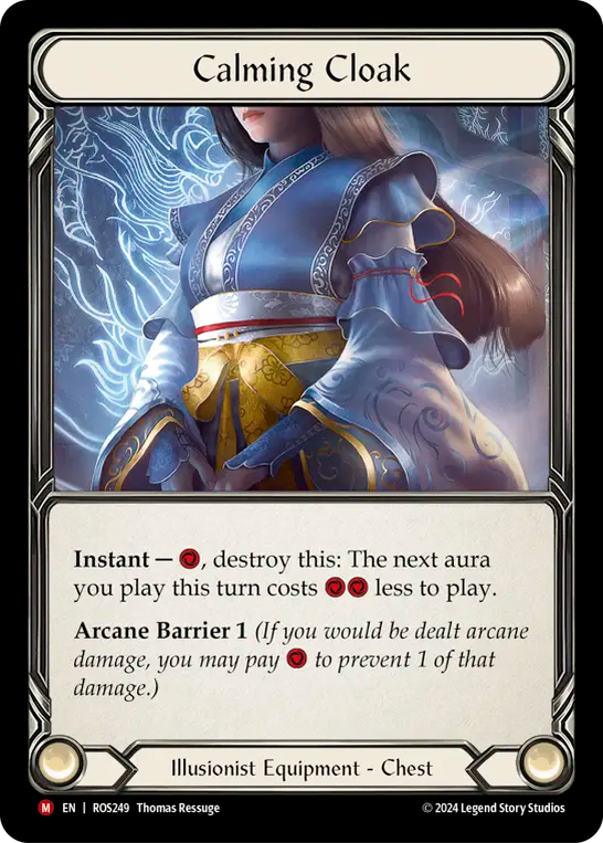 (ROS249) Flesh & Blood TCG Rosetta Single: Calming Cloak (Regular) Majestic