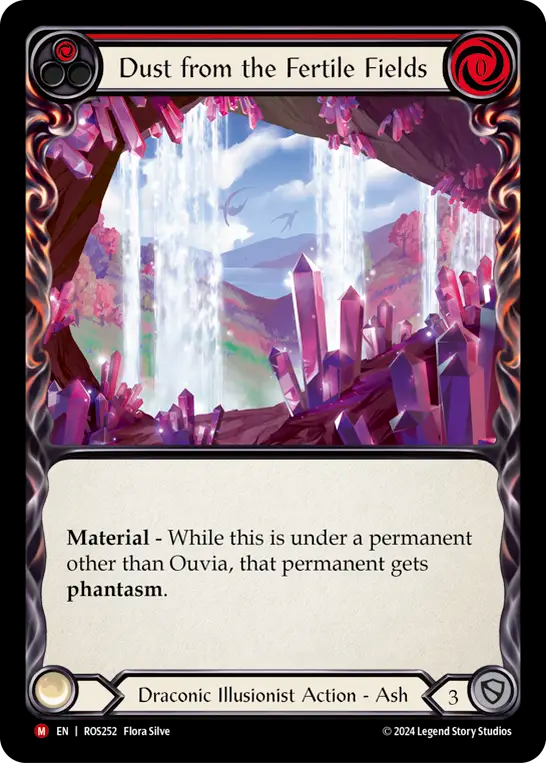 (ROS252) Flesh & Blood TCG Rosetta Single: Dust from the Fertile Fields (Rainbow Foil) Majestic