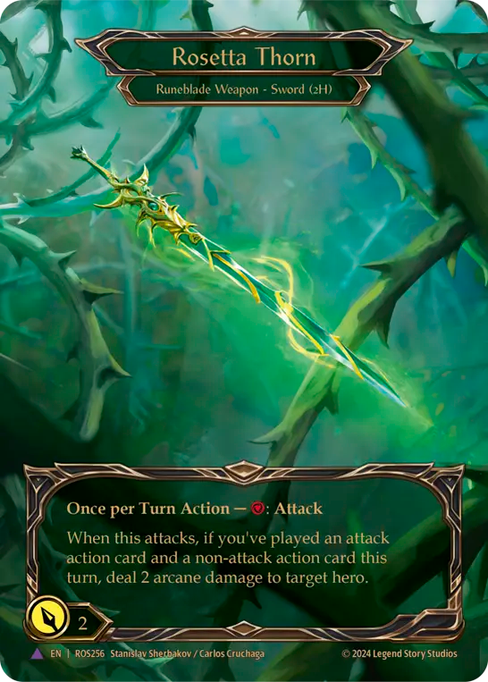 (ROS256) Flesh & Blood TCG Rosetta Single: Rosetta Thorn (Marvel) Marvel