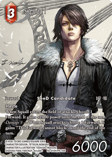 (014) Final Fantasy TCG Legacy Collection Single: Squall (PR-108) (V.2) Hero