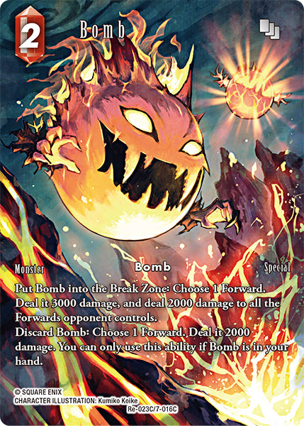 (023) Final Fantasy TCG Legacy Collection Single: Bomb (7-016) (V.2) Holo Common