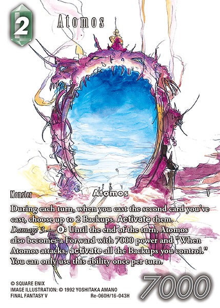 (060) Final Fantasy TCG Legacy Collection Single: Atomos (16-043) (V.2) Holo Hero