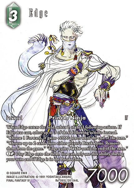 (065) Final Fantasy TCG Legacy Collection Single: Edge (20-044) (V.2) Holo Legend