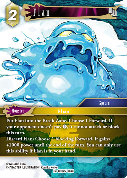 (108) Final Fantasy TCG Legacy Collection Single: Flan (7-081) (V.1) Common