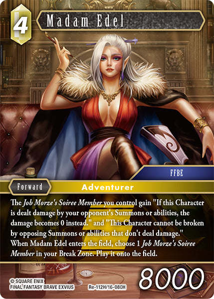 (112) Final Fantasy TCG Legacy Collection Single: Madam Edel (16-080) (V.1) Holo Hero