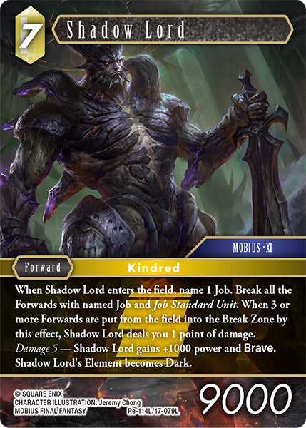 (114) Final Fantasy TCG Legacy Collection Single: Shadow Lord (17-079) (V.1) Holo Legend