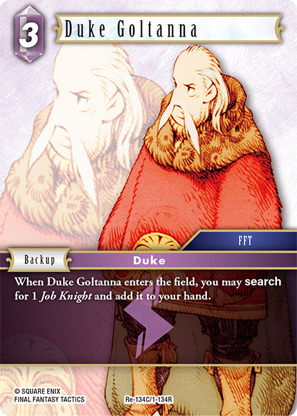 (134) Final Fantasy TCG Legacy Collection Single: Duke Goltanna (1-134) (V.1) Holo Common