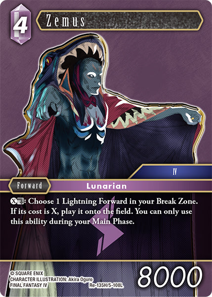 (135) Final Fantasy TCG Legacy Collection Single: Zemus (5-108) (V.1) Hero
