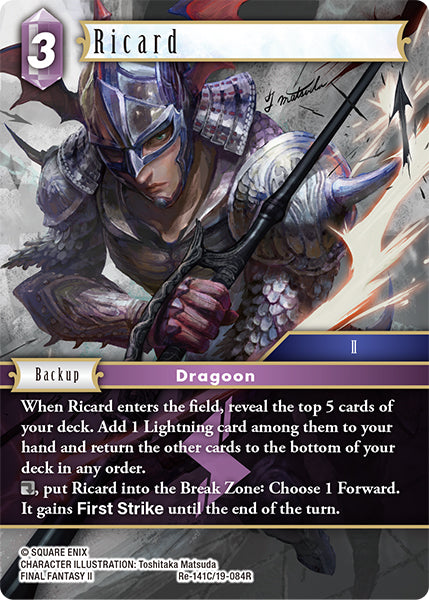 (141) Final Fantasy TCG Legacy Collection Single: Ricard (19-084) (V.1) Common