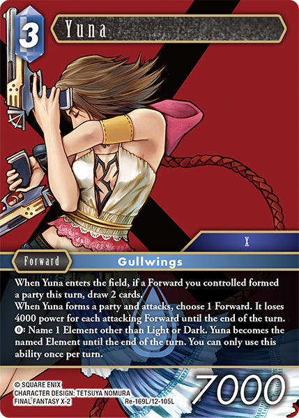 (169) Final Fantasy TCG Legacy Collection Single: Yuna (12-105) (V.1) Holo Legend