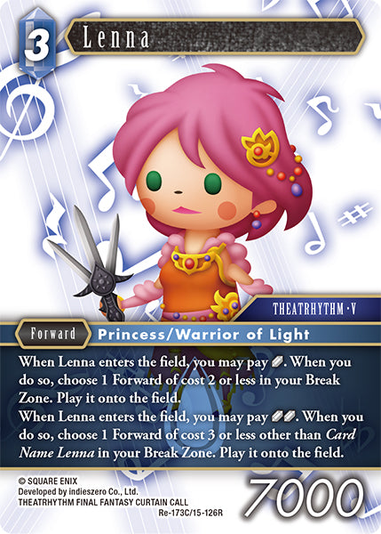 (173) Final Fantasy TCG Legacy Collection Single: Lenna (15-126) (V.1) Common