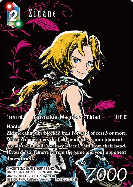 (182) Final Fantasy TCG Legacy Collection Single: Zidane (19-108) (V.2) Holo Legend