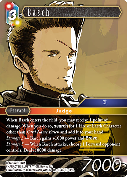 (184) Final Fantasy TCG Legacy Collection Single: Basch (18-111) (V.1) Holo Legend