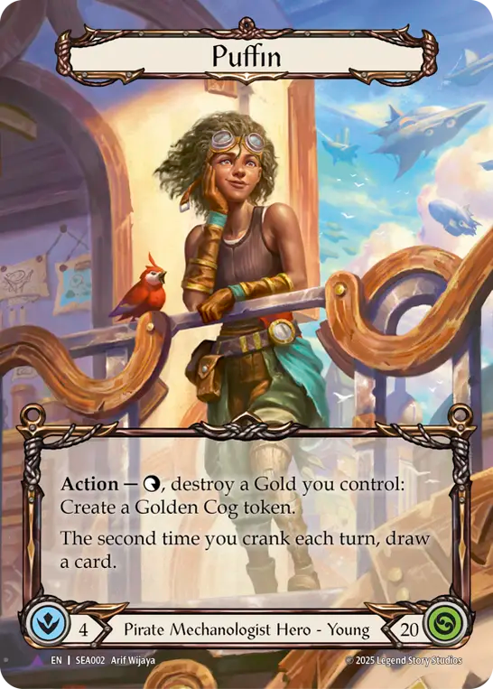 (002) Flesh & Blood TCG High Seas Single: Puffin (Marvel) Marvel