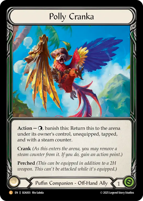 (003) Flesh & Blood TCG High Seas Single: Polly Cranka (Rainbow Foil) Legendary