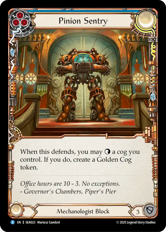 (023) Flesh & Blood TCG High Seas Single: Pinion Sentry (Regular) Rare