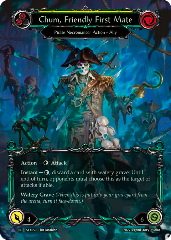 (050) Flesh & Blood TCG High Seas Single: Chum, Friendly First Mate (Marvel) Marvel