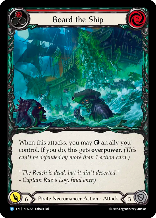 (053) Flesh & Blood TCG High Seas Single: Board the Ship (Rainbow Foil) Rare