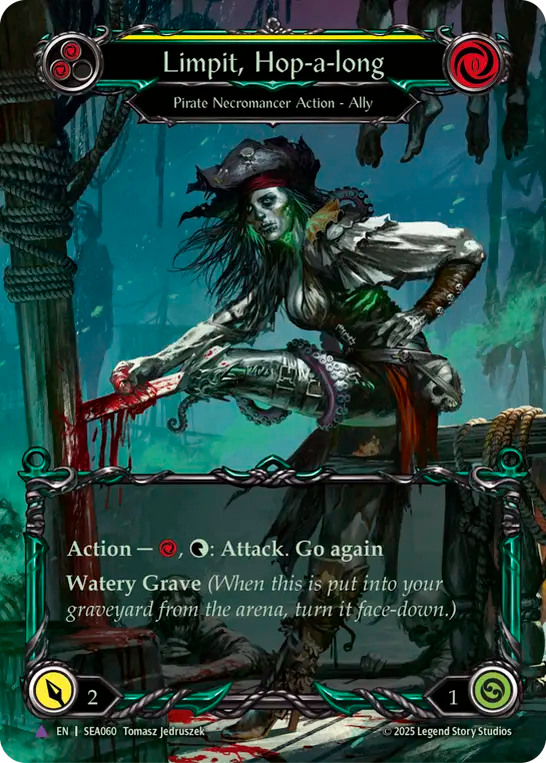 (060) Flesh & Blood TCG High Seas Single: Limpit, Hop-a-long (Marvel) Marvel