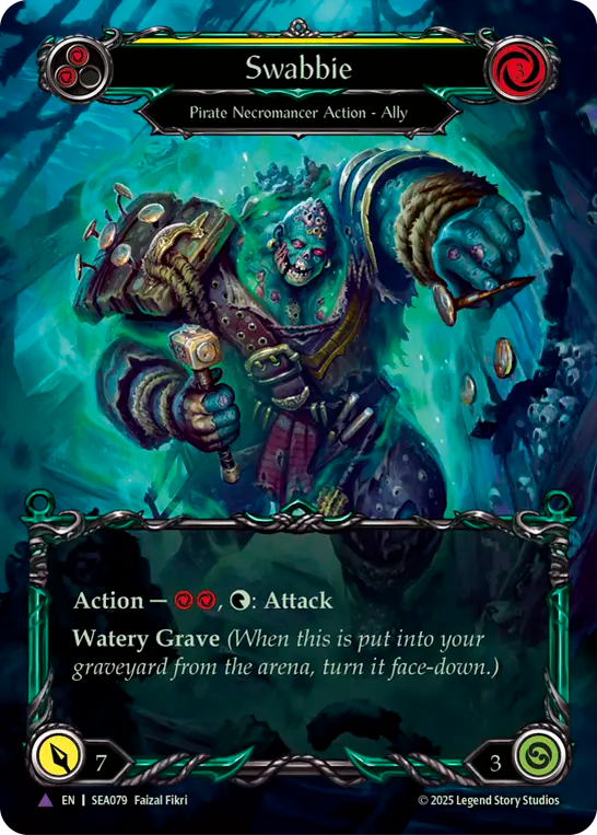 (079) Flesh & Blood TCG High Seas Single: Swabbie (Marvel) Marvel