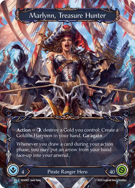 (082) Flesh & Blood TCG High Seas Single: Marlynn, Treasure Hunter (Marvel) Marvel