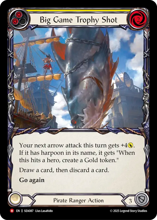 (087) Flesh & Blood TCG High Seas Single: Big Game Trophy Shot (Regular) Majestic