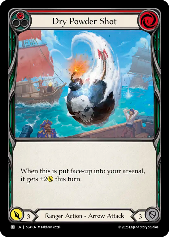 (106) Flesh & Blood TCG High Seas Single: Dry Powder Shot (Regular) Common