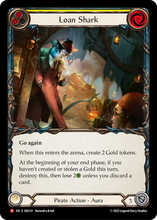 (131) Flesh & Blood TCG High Seas Single: Loan Shark (Regular) Majestic