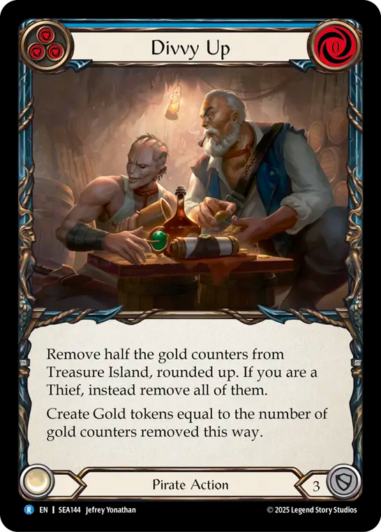 (144) Flesh & Blood TCG High Seas Single: Divvy Up (Regular) Rare