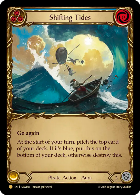 (148) Flesh & Blood TCG High Seas Single: Shifting Tides (Cold Foil) Rare