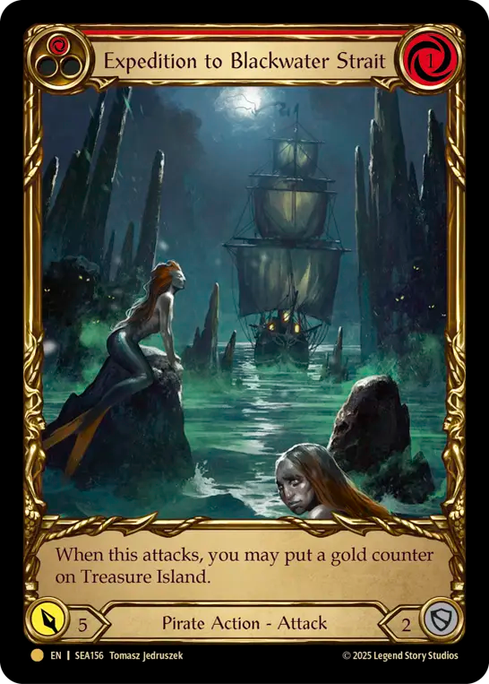 (156) Flesh & Blood TCG High Seas Single: Expedition to Blackwater Strait (Cold Foil) Common