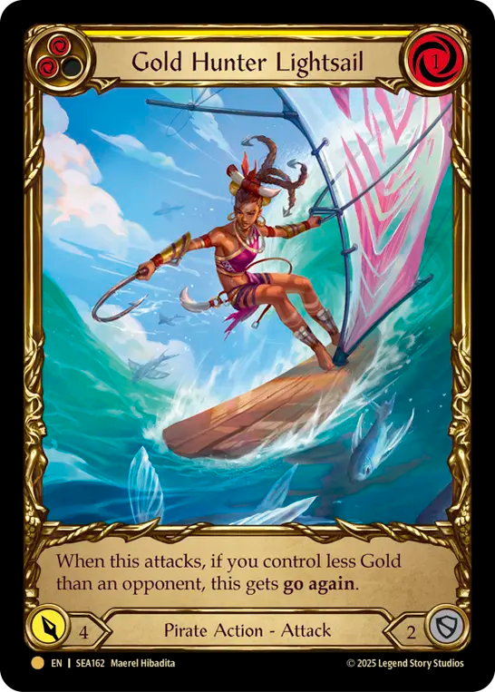 (162) Flesh & Blood TCG High Seas Single: Gold Hunter Lightsail (Cold Foil) Common