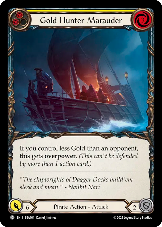 (164) Flesh & Blood TCG High Seas Single: Gold Hunter Marauder (Regular) Common