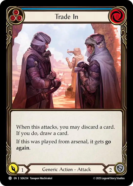 (234) Flesh & Blood TCG High Seas Single: Trade In (Blue) (Regular) Common