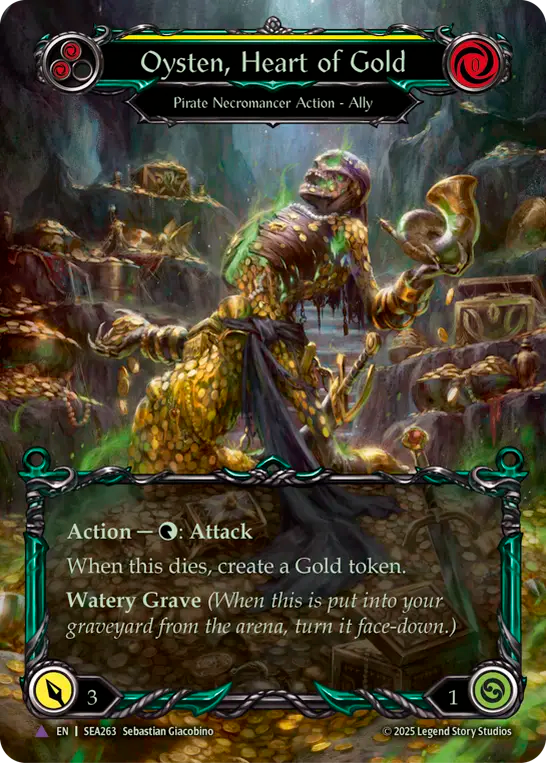 (263) Flesh & Blood TCG High Seas Single: Oysten, Heart of Gold (Marvel) Marvel