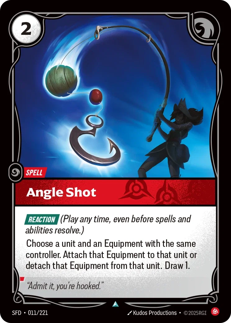 (011/221) Riftbound TCG Spiritforged Single: Angle Shot Holo Uncommon