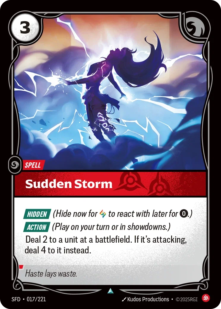 (017/221) Riftbound TCG Spiritforged Single: Sudden Storm Uncommon