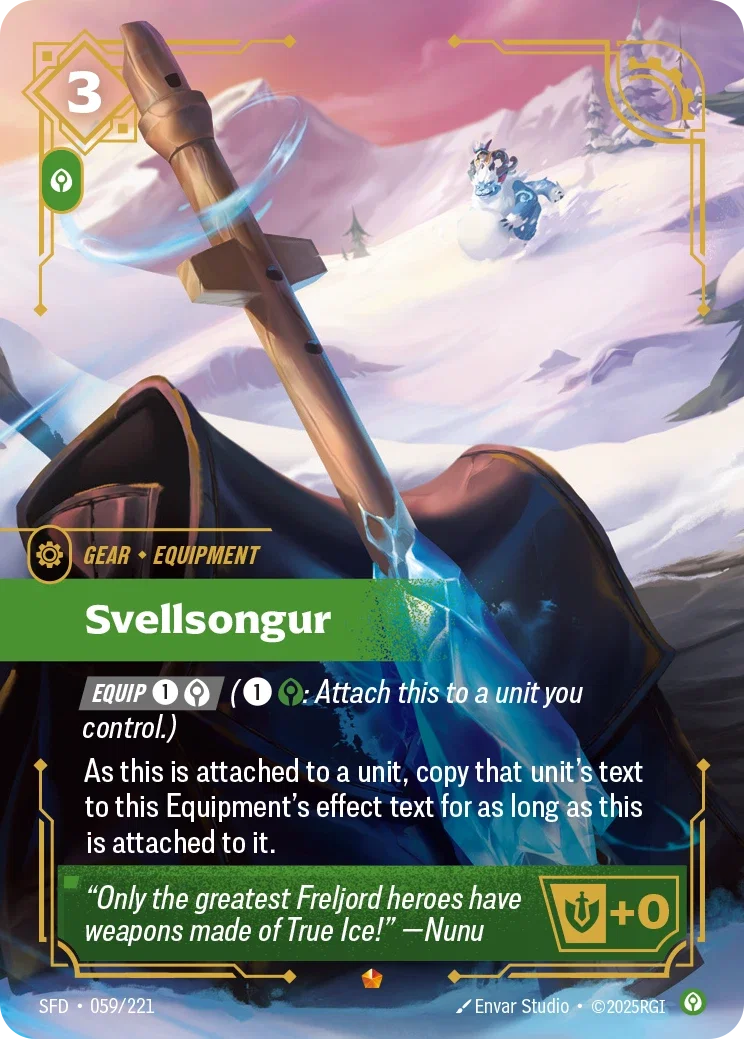 (059/221) Riftbound TCG Spiritforged Single: Svellsongur Holo Epic