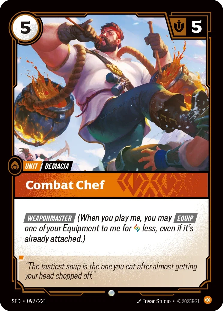 (092/221) Riftbound TCG Spiritforged Single: Combat Chef Common