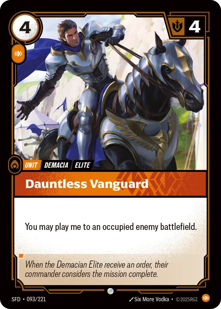 (093/221) Riftbound TCG Spiritforged Single: Dauntless Vanguard Common
