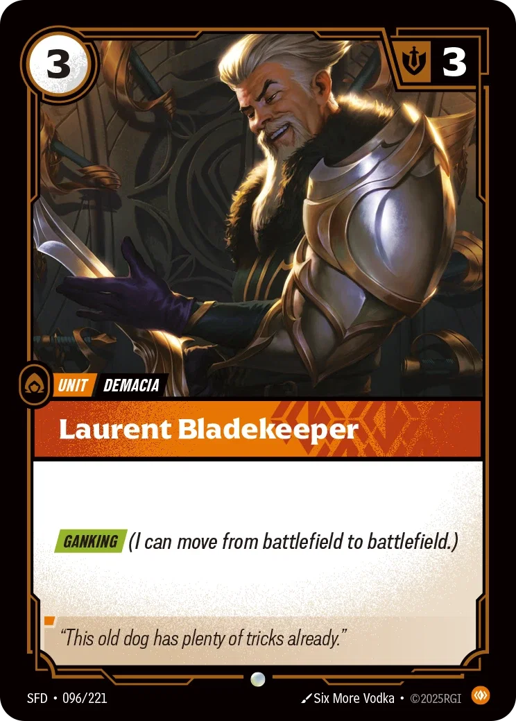 (096/221) Riftbound TCG Spiritforged Single: Laurent Bladekeeper Common