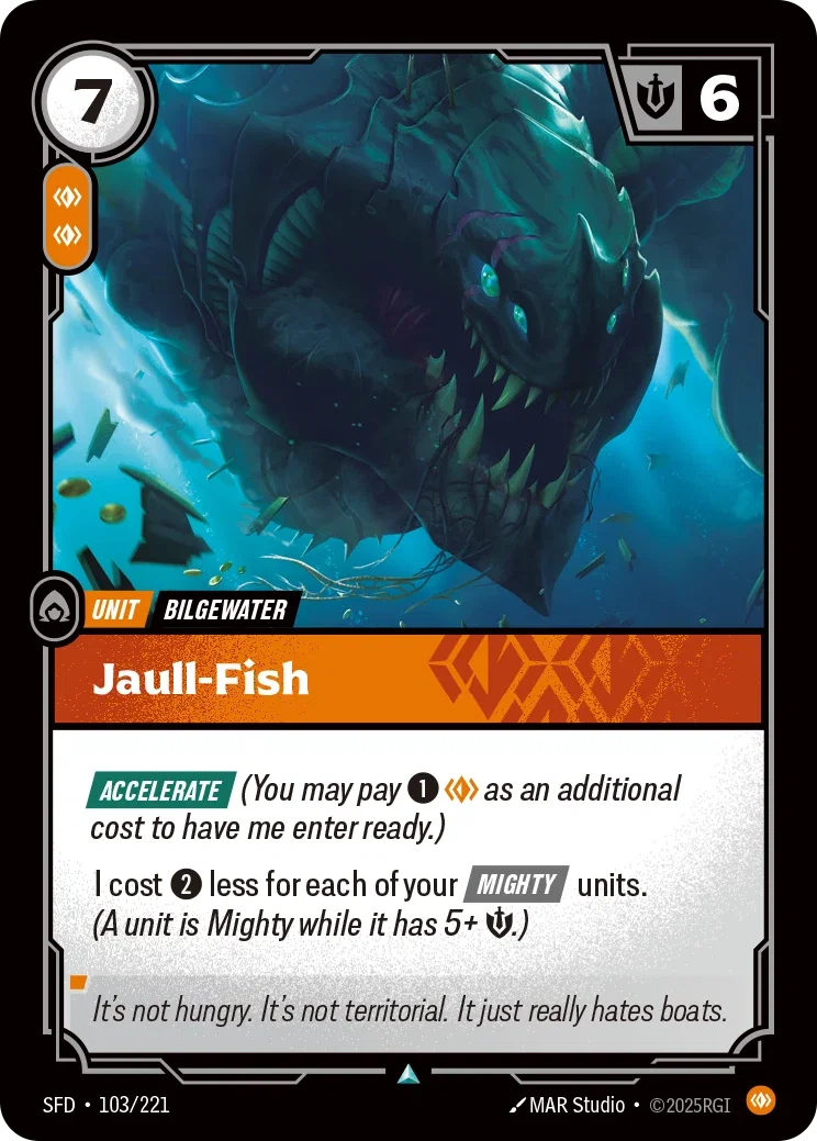 (103/221) Riftbound TCG Spiritforged Single: Jaull-Fish Holo Uncommon